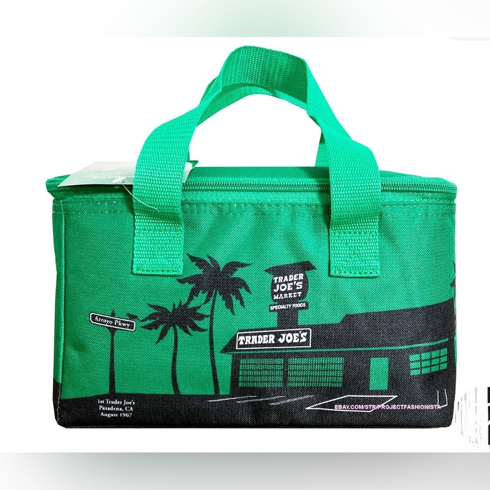 Trader Joe Green Insulated Cooler Bags